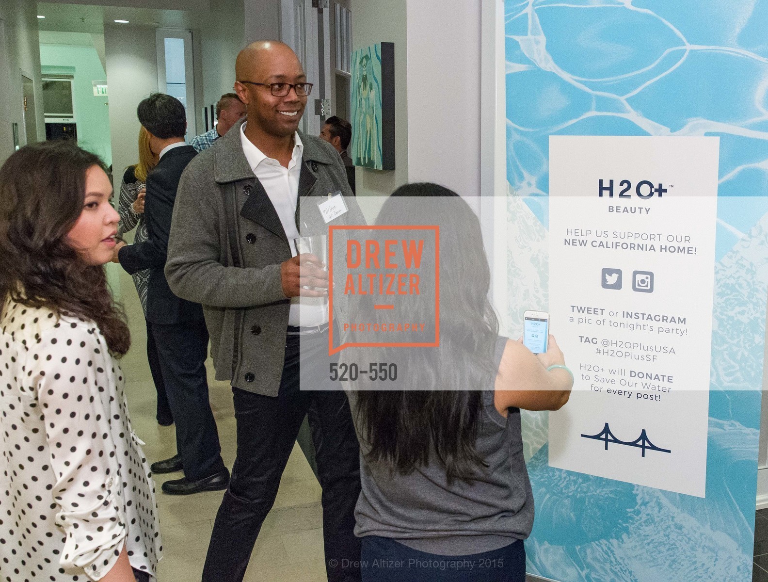 Melvin Dickenson, H2O+ World Headquarters Opening: A New Beauty for the Bay, 111 Sutter St. 111 Sutter Street, 22nd Floor, November 18th, 2015,Drew Altizer, Drew Altizer Photography, full-service agency, private events, San Francisco photographer, photographer california