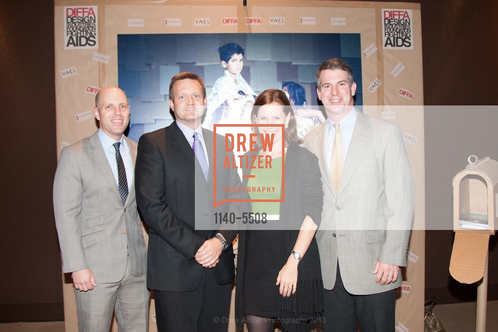 Ken Katz, Brad Hare, Annie Luetkemeyer, Ben Coughlin, DIFFA'S DINING BY DESIGN, US, October 30th, 2013, Photo #1140-5508 Ken Katz, Brad Hare, Annie Luetkemeyer, Ben Coughlin, Photo #1140-5508