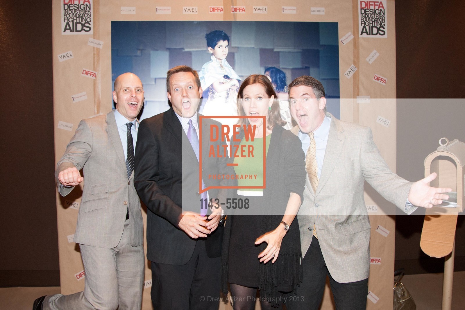 Ken Katz, Brad Hare, Annie Luetkemeyer, Ben Coughlin, DIFFA'S DINING BY DESIGN, US, October 30th, 2013, Photo #1143-5508 Ken Katz, Brad Hare, Annie Luetkemeyer, Ben Coughlin, Photo #1143-5508