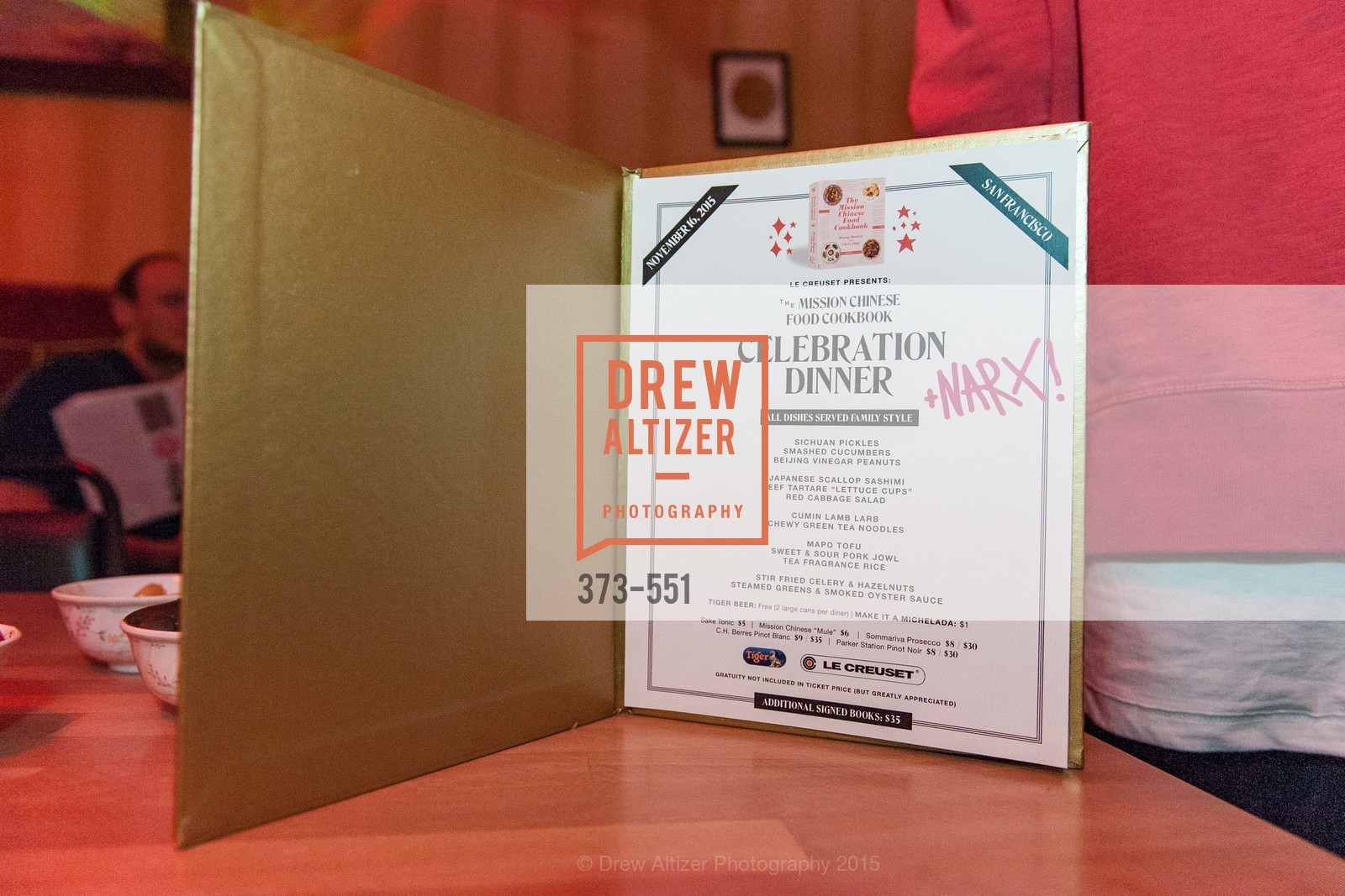 Atmosphere, Mission Chinese Food Cookbook Release Dinner, November 16th, 2015, Photo,Drew Altizer, Drew Altizer Photography, full-service agency, private events, San Francisco photographer, photographer california