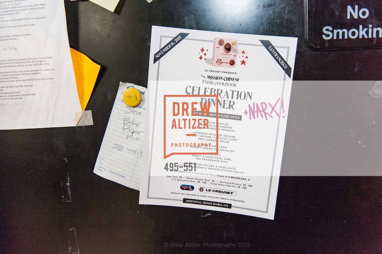 Atmosphere, Mission Chinese Food Cookbook Release Dinner, November 16th, 2015, Photo,Drew Altizer, Drew Altizer Photography, full-service agency, private events, San Francisco photographer, photographer california