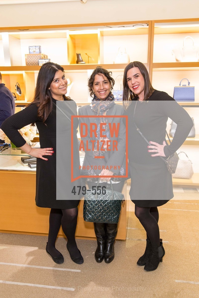 Marielle Gonzales, Maya Meux, Natalia Erickson, ELLE and Louis Vuitton Resort 2016, 233 Geary Street, Photo #479-556 Marielle Gonzales, Maya Meux, Natalia Erickson, Photo #479-556