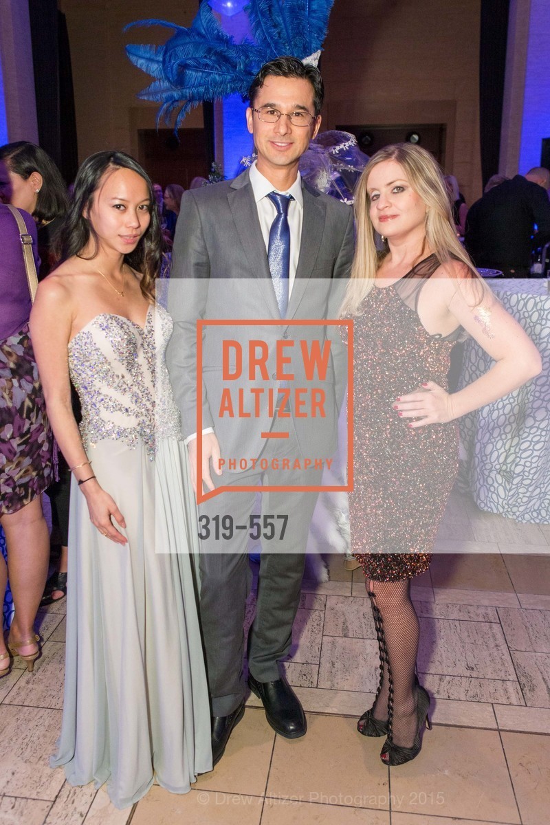Jeannie Dang, Sterling Nakamura, Julie Hall, Cirque du Soiree 2015, The Bentley Reserve. 2525 Van Ness St, November 19th, 2015, Photo #319-557 Jeannie Dang, Sterling Nakamura, Julie Hall, Photo #319-557