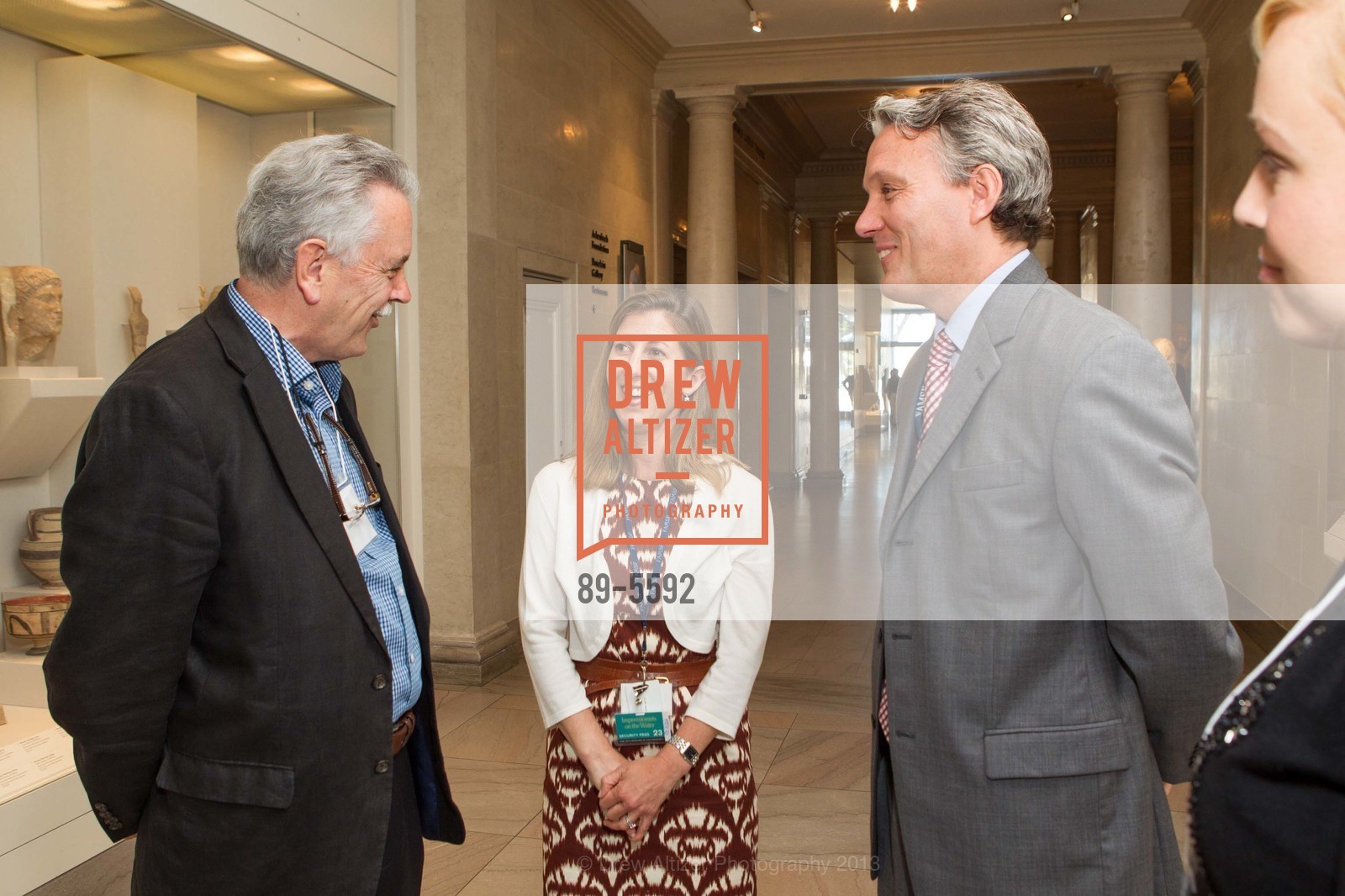 Phillip Dennis Cate, Hilary Magowan, Julian Cox, Impressionists on the Water Press Preview at the LEGION OF HONOR, US, May 30th, 2013, Photo #89-5592 Phillip Dennis Cate, Hilary Magowan, Julian Cox, Photo #89-5592