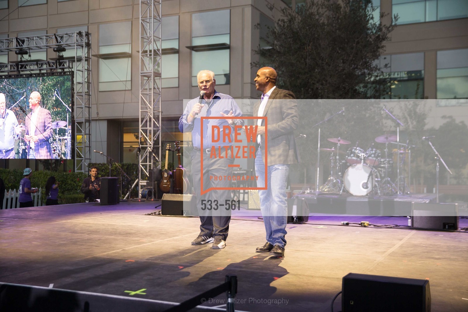 Mark Laret, Barry Bonds, UCSF Medical Center HARD HAT WALK & LIGHTS ON FESTIVAL, US, September 6th, 2014,Drew Altizer, Drew Altizer Photography, full-service agency, private events, San Francisco photographer, photographer california