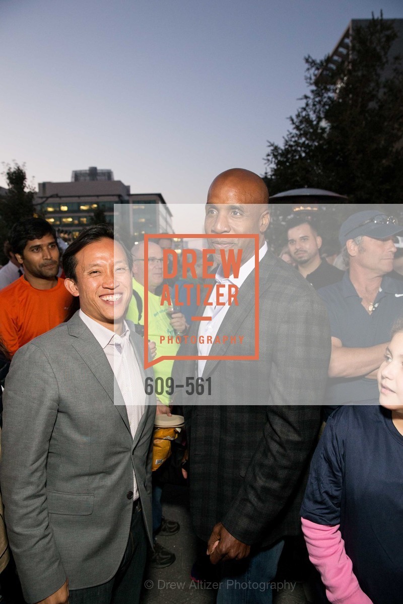 David Chiu, Barry Bonds, UCSF Medical Center HARD HAT WALK & LIGHTS ON FESTIVAL, US, September 6th, 2014,Drew Altizer, Drew Altizer Photography, full-service agency, private events, San Francisco photographer, photographer california