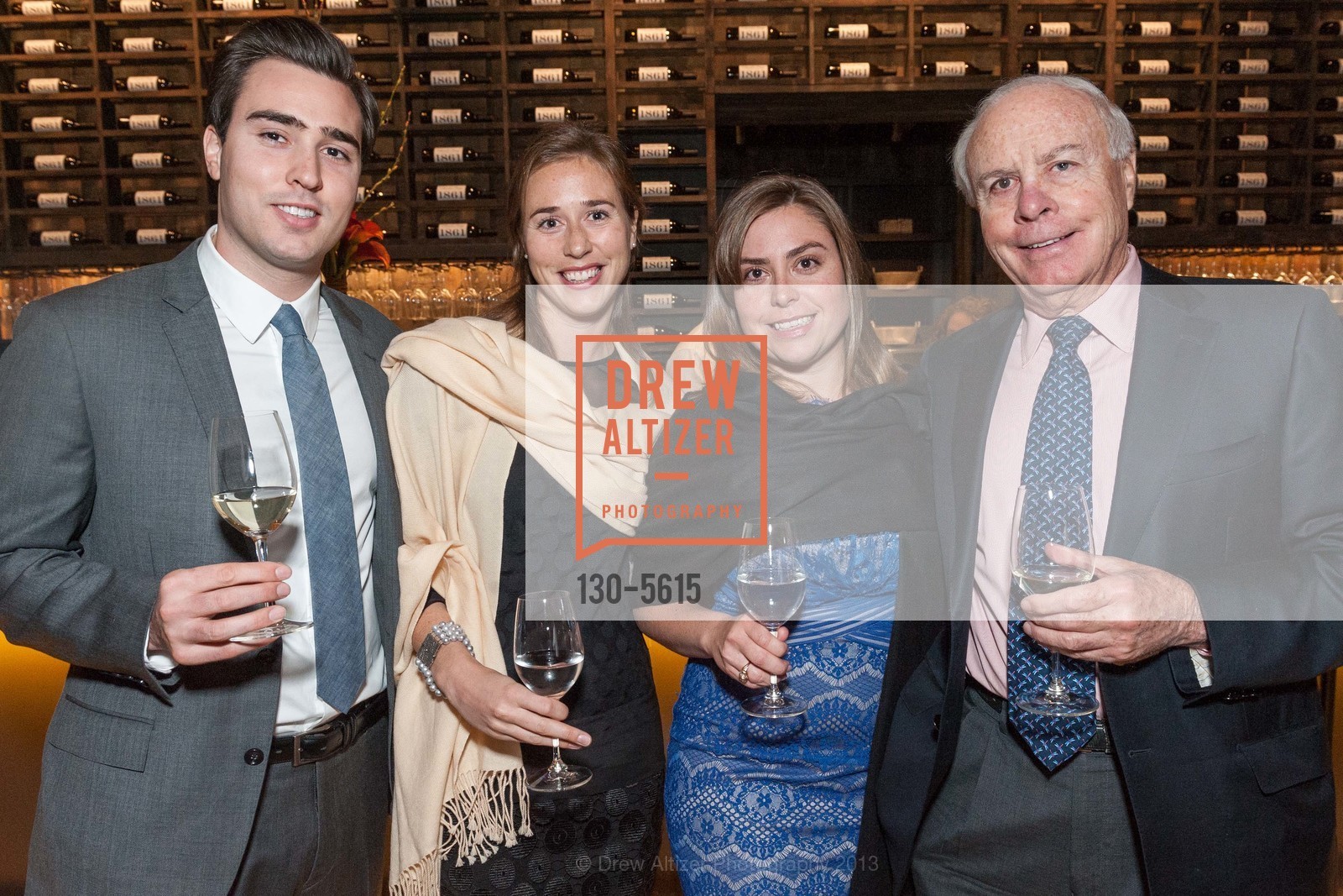 Graham Borger, Caitlin McQueen, Angelina Mondavi, Tom Borger, PETER MONDAVI'S 99th Birthday Celebration, US, November 24th, 2013, Photo #130-5615 Graham Borger, Caitlin McQueen, Angelina Mondavi, Tom Borger, Photo #130-5615