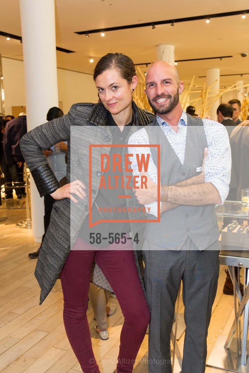 Lauren Dowling, Christopher Vasquez, GLAAD GALA Kick-Off Party Hosted by SAKS FIFTH AVENUE, Saks Fifth Avenue. 384 Post Street, September 12th, 2014, Photo #58-565-4 Lauren Dowling, Christopher Vasquez, Photo #58-565-4
