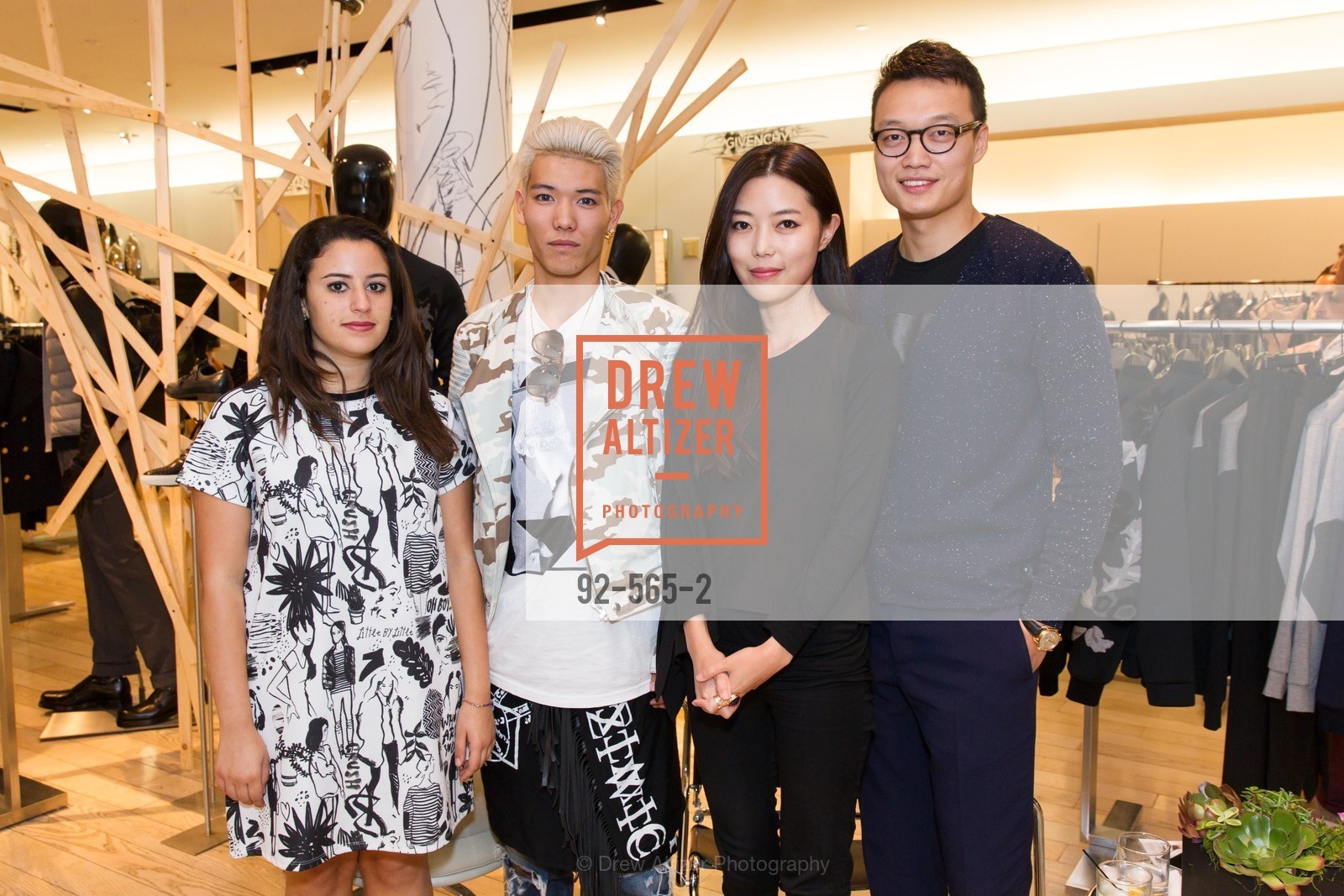 Diana Kalaji, Ryo Hidaka, Suki Shen, Louise Gao, GLAAD GALA Kick-Off Party Hosted by SAKS FIFTH AVENUE, Saks Fifth Avenue. 384 Post Street, September 12th, 2014, Photo #92-565-2 Diana Kalaji, Ryo Hidaka, Suki Shen, Louise Gao, Photo #92-565-2