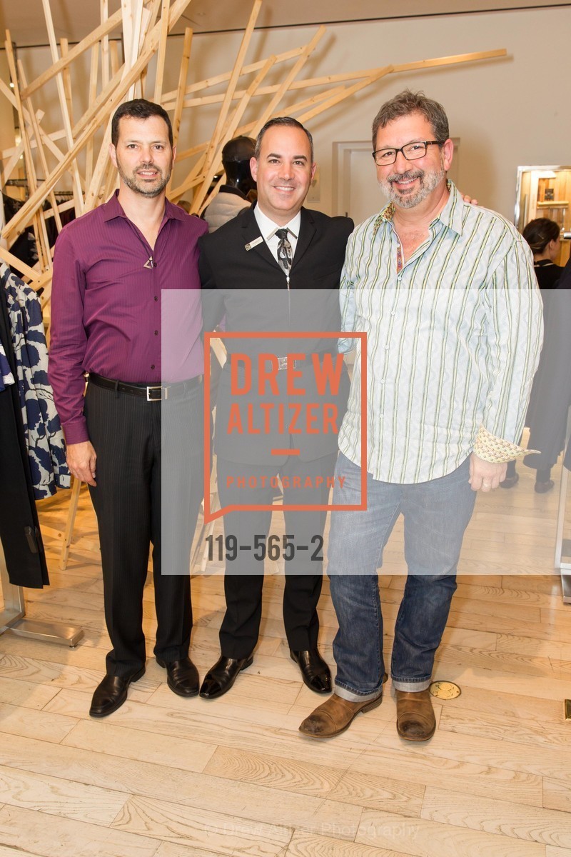 John Maimone, Robert Arnold-Kraft, Randy Arnold-Kraft, GLAAD GALA Kick-Off Party Hosted by SAKS FIFTH AVENUE, Saks Fifth Avenue. 384 Post Street, September 12th, 2014, Photo #119-565-2 John Maimone, Robert Arnold-Kraft, Randy Arnold-Kraft, Photo #119-565-2