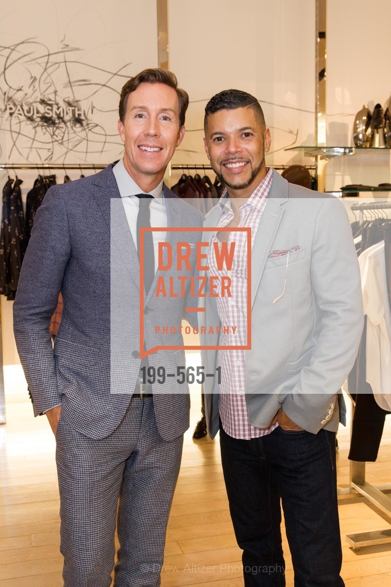 Eric Jennings, Wilson Cruz, GLAAD GALA Kick-Off Party Hosted by SAKS FIFTH AVENUE, Saks Fifth Avenue. 384 Post Street, September 12th, 2014, Photo #199-565-1 Eric Jennings, Wilson Cruz, Photo #199-565-1