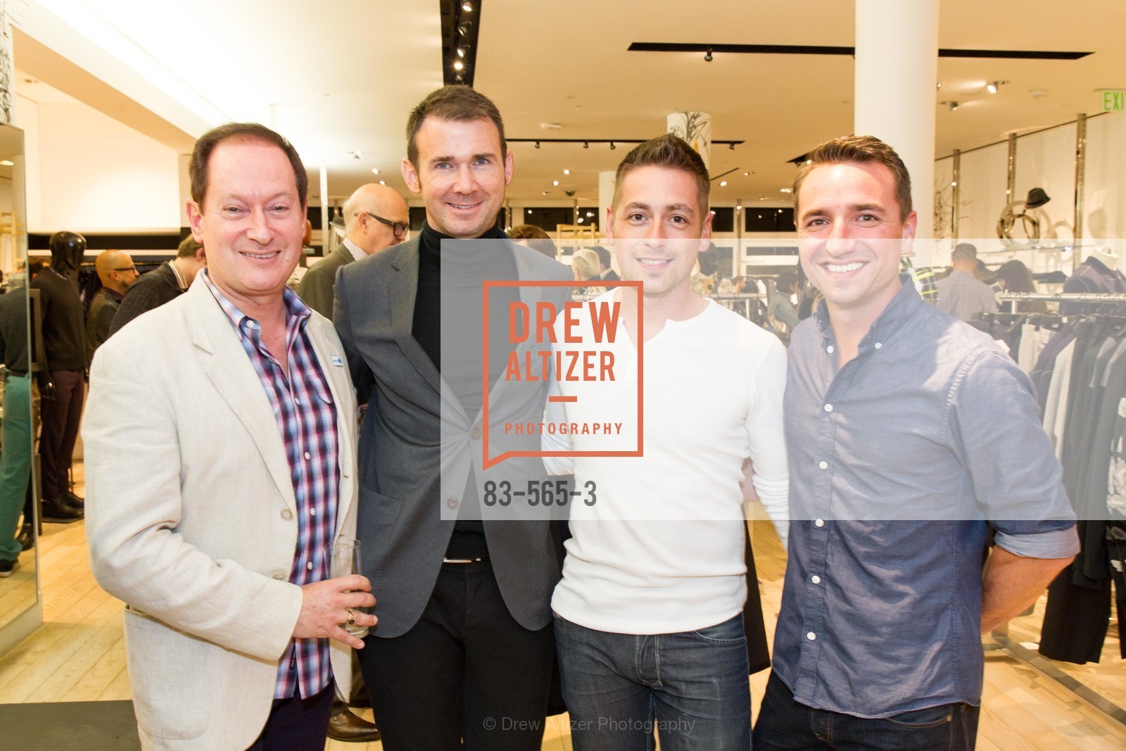 Adam Sandel, Sean Howell, Andy Robb, Nick Davidson, GLAAD GALA Kick-Off Party Hosted by SAKS FIFTH AVENUE, Saks Fifth Avenue. 384 Post Street, September 12th, 2014,Drew Altizer, Drew Altizer Photography, full-service agency, private events, San Francisco photographer, photographer california