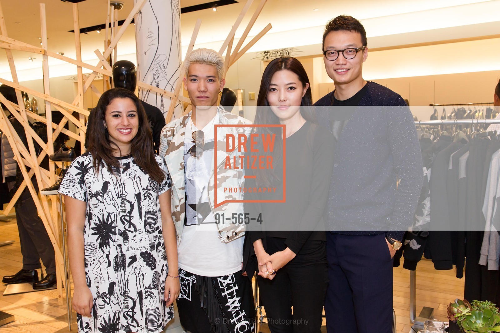 Diana Kalaji, Ryo Hidaka, Suki Shen, Louise Gao, GLAAD GALA Kick-Off Party Hosted by SAKS FIFTH AVENUE, Saks Fifth Avenue. 384 Post Street, September 12th, 2014, Photo #91-565-4 Diana Kalaji, Ryo Hidaka, Suki Shen, Louise Gao, Photo #91-565-4