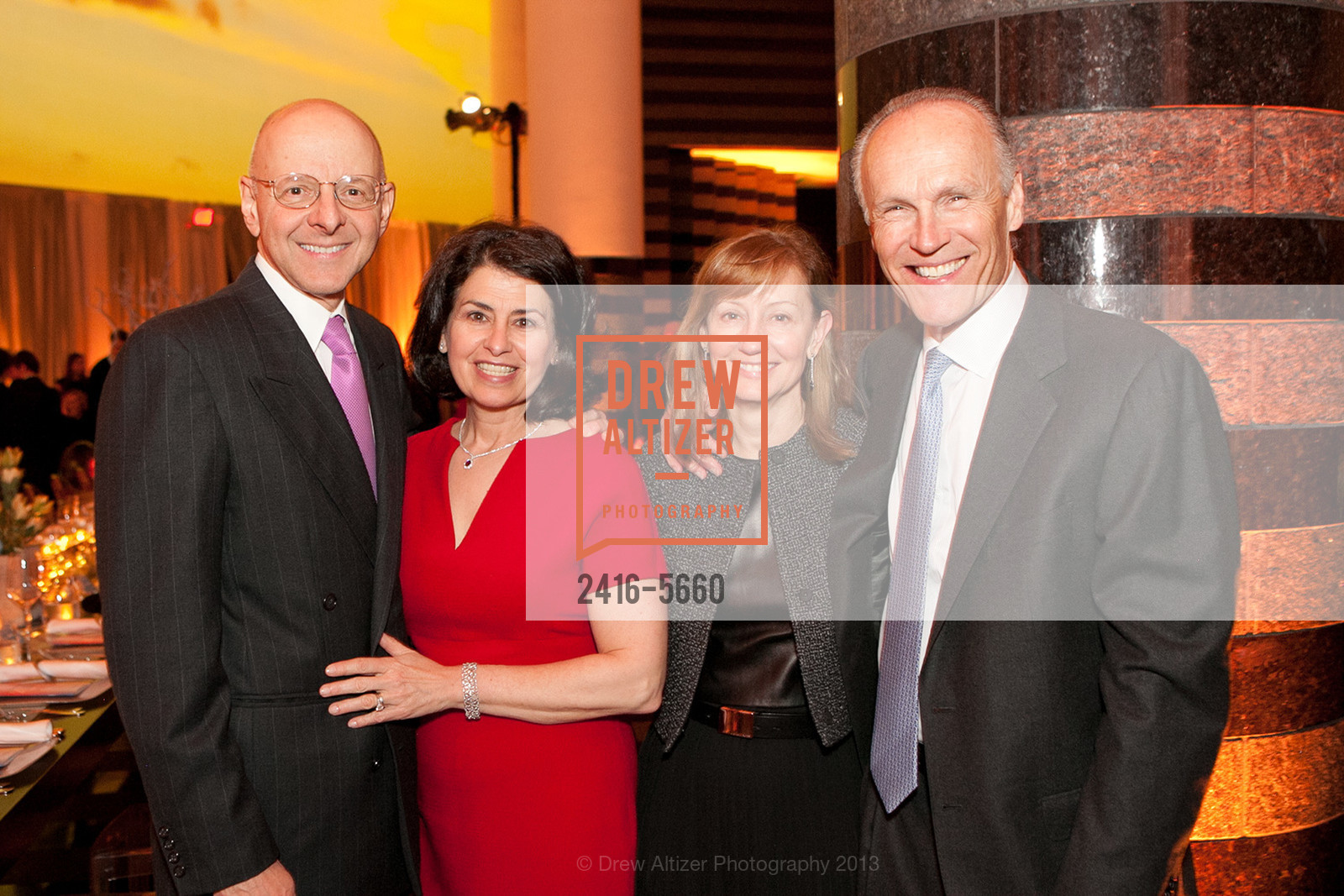 Jerome Vascellaro, Mary Vascellaro, Roberta Denning, Steve Denning, SFMOMA 2013 Director's Circle Dinner, US, March 20th, 2013, Photo #2416-5660 Jerome Vascellaro, Mary Vascellaro, Roberta Denning, Steve Denning, Photo #2416-5660