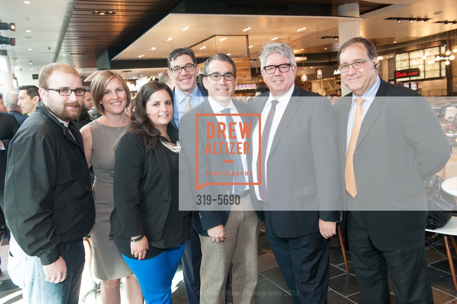 Sarah Farnam, Elizabeth Vernengo, Ken Mancuso, George Papageorge, Greg Miles, Steve Caiello, WESTFIELD Dining Terrace Ribbon Cutting, US, November 1st, 2013, Photo #319-5690 Sarah Farnam, Elizabeth Vernengo, Ken Mancuso, George Papageorge, Greg Miles, Steve Caiello, Photo #319-5690
