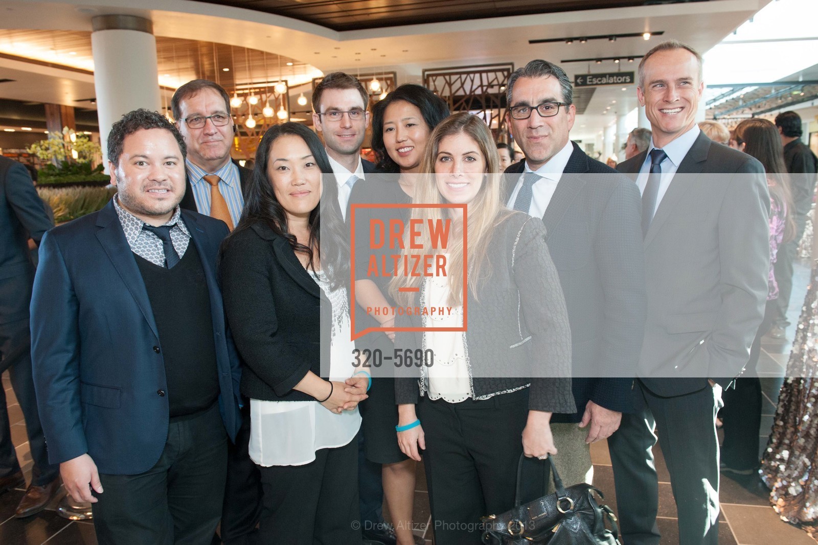 Christopher Wier, Steve Caiello, Kay Song, Matt Koenig, Natalie Milberg, George Papageorge, David van Greuningen, WESTFIELD Dining Terrace Ribbon Cutting, US, November 1st, 2013, Photo #320-5690 Christopher Wier, Steve Caiello, Kay Song, Matt Koenig, Natalie Milberg, George Papageorge, David van Greuningen, Photo #320-5690