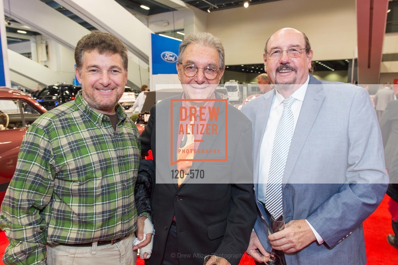 Gavin McEachern, Bruce McEachern, Rufus Lorton, Academy of Art University Reception at the 58th Annual SF International Auto Show, Moscone Convention Center. 747 Howard St, November 20th, 2015, Photo #120-570 Gavin McEachern, Bruce McEachern, Rufus Lorton, Photo #120-570