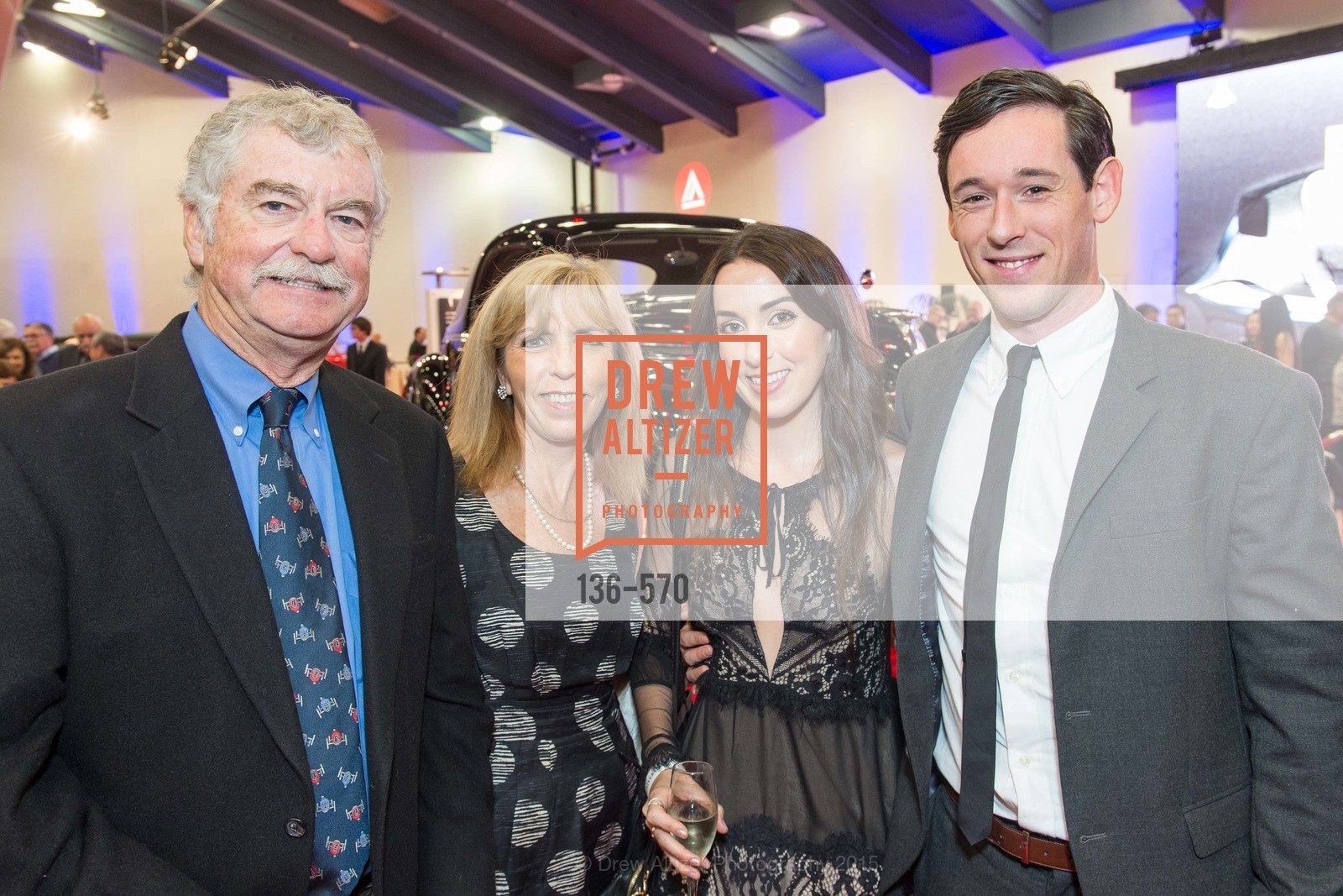 Alan McCreary, Susan Doyle, Emily Herman, Simon Herman, Academy of Art University Reception at the 58th Annual SF International Auto Show, Moscone Convention Center. 747 Howard St, November 20th, 2015, Photo #136-570 Alan McCreary, Susan Doyle, Emily Herman, Simon Herman, Photo #136-570