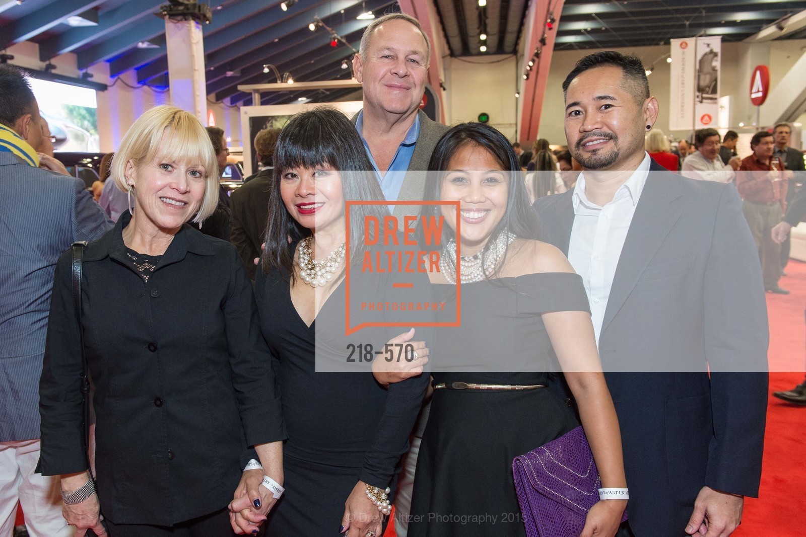 Lynn Jefferson, Rebecca Delgado, John Rottman, Dia Ates, Neil Hombrado, Academy of Art University Reception at the 58th Annual SF International Auto Show, Moscone Convention Center. 747 Howard St, November 20th, 2015,Drew Altizer, Drew Altizer Photography, full-service agency, private events, San Francisco photographer, photographer california