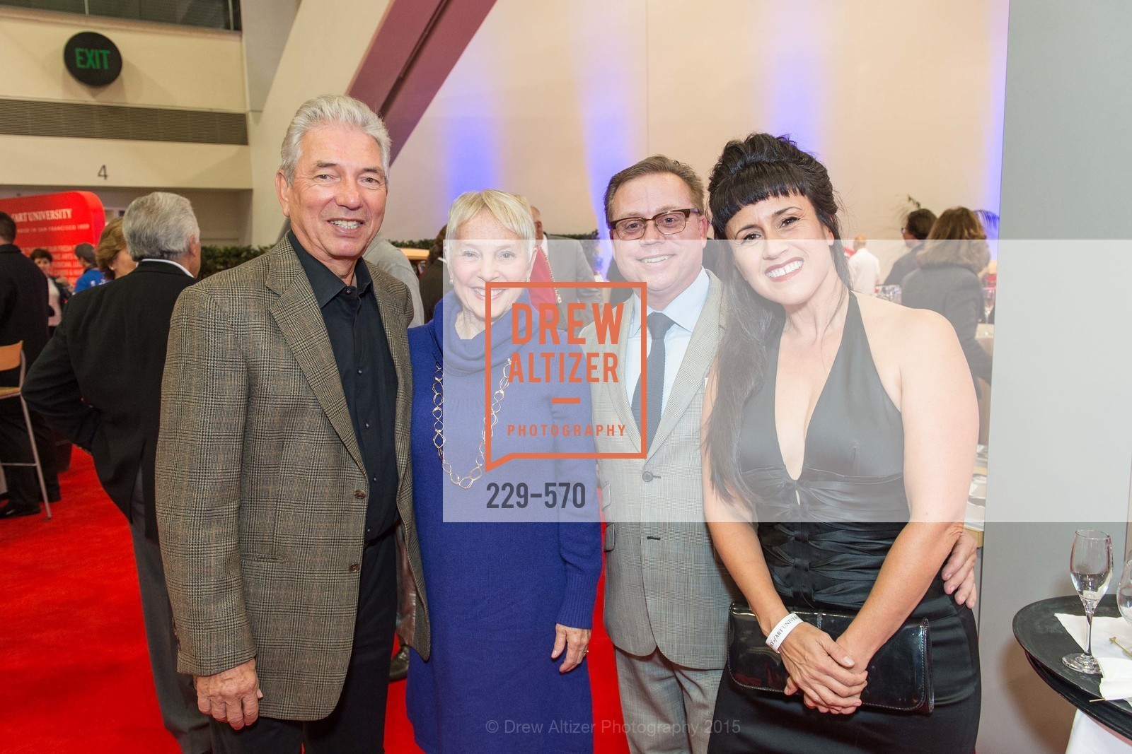 Klaus Gruetzner, Carol Gruetzner, Thomas Mulhall, Amanda Darnell, Academy of Art University Reception at the 58th Annual SF International Auto Show, Moscone Convention Center. 747 Howard St, November 20th, 2015, Photo #229-570 Klaus Gruetzner, Carol Gruetzner, Thomas Mulhall, Amanda Darnell, Photo #229-570