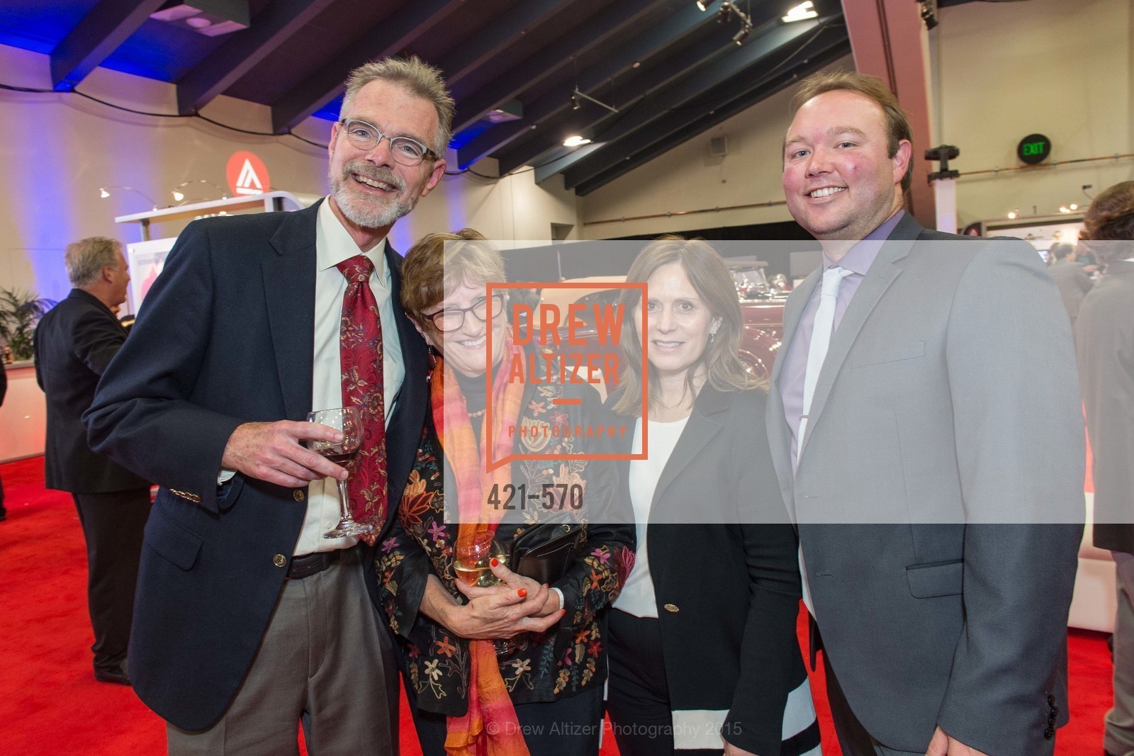 Chuck Pyle, Tina Hittenberger, Alana Addison, Haydn Adams, Academy of Art University Reception at the 58th Annual SF International Auto Show, Moscone Convention Center. 747 Howard St, November 20th, 2015,Drew Altizer, Drew Altizer Photography, full-service agency, private events, San Francisco photographer, photographer california