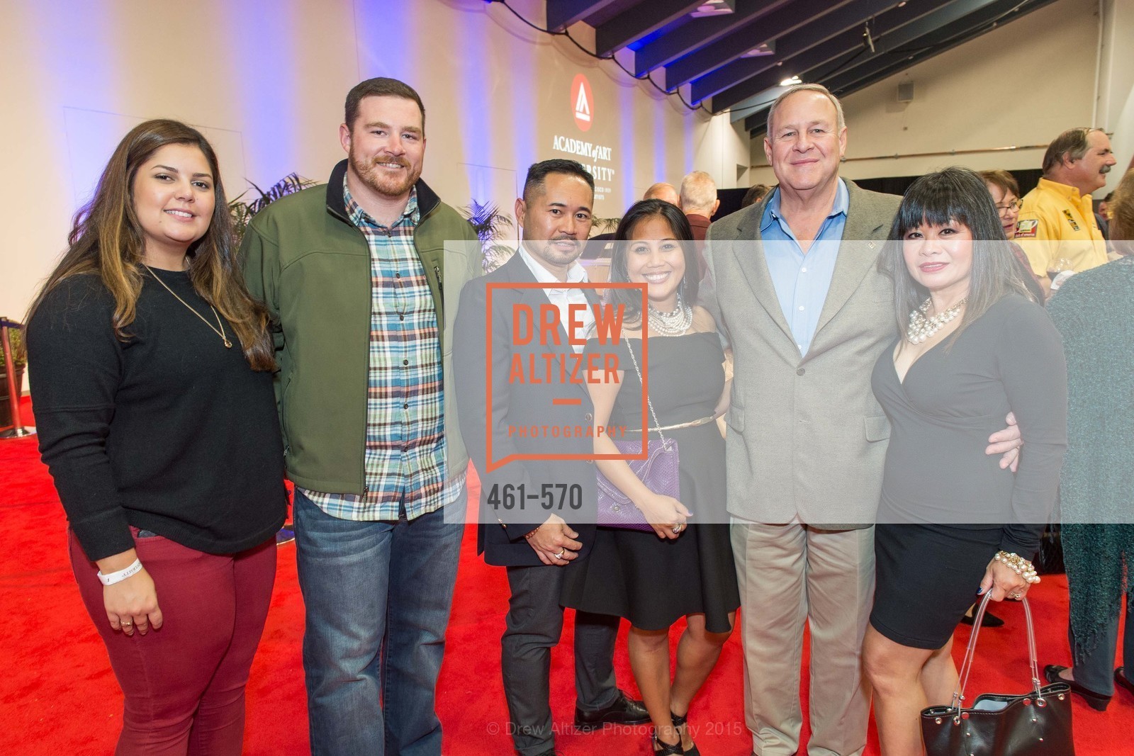 KIm Braga, Forrest Podva, Dia Ates, Rebecca Delgado, Academy of Art University Reception at the 58th Annual SF International Auto Show, Moscone Convention Center. 747 Howard St, November 20th, 2015, Photo #461-570 KIm Braga, Forrest Podva, Dia Ates, Rebecca Delgado, Photo #461-570