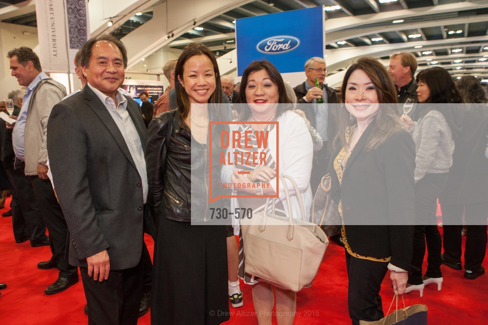 Richard Fiu, Amy Shieh, Beverly Lee, Alice Ng, Academy of Art University Reception at the 58th Annual SF International Auto Show, Moscone Convention Center. 747 Howard St, November 20th, 2015,Drew Altizer, Drew Altizer Photography, full-service agency, private events, San Francisco photographer, photographer california