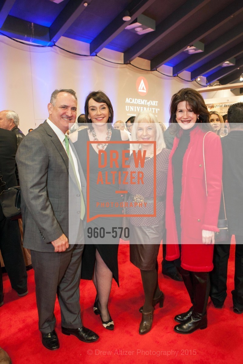 Ed Conlon, Elisa Stephens, Arlene Inch, Elaine Mellis, Academy of Art University Reception at the 58th Annual SF International Auto Show, Moscone Convention Center. 747 Howard St, November 20th, 2015,Drew Altizer, Drew Altizer Photography, full-service agency, private events, San Francisco photographer, photographer california