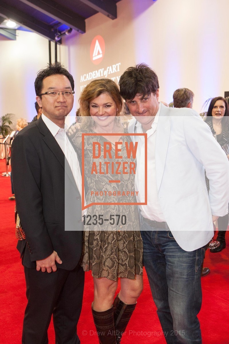 Charles Sugimoto, Liz Hill, Mark Levinson, Academy of Art University Reception at the 58th Annual SF International Auto Show, Moscone Convention Center. 747 Howard St, November 20th, 2015, Photo #1235-570 Charles Sugimoto, Liz Hill, Mark Levinson, Photo #1235-570