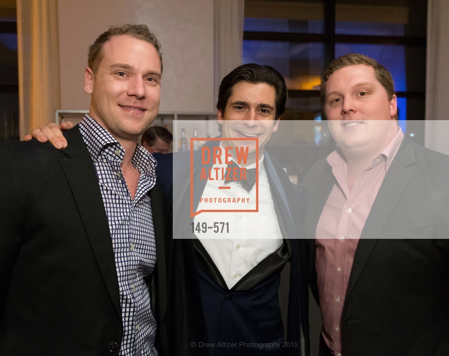 Anderson Pugash, Michael Willis, Jack Herr, The 10th Annual San Francisco Social, W Hotel. 181 3rd St, November 21st, 2015, Photo #149-571 Anderson Pugash, Michael Willis, Jack Herr, Photo #149-571