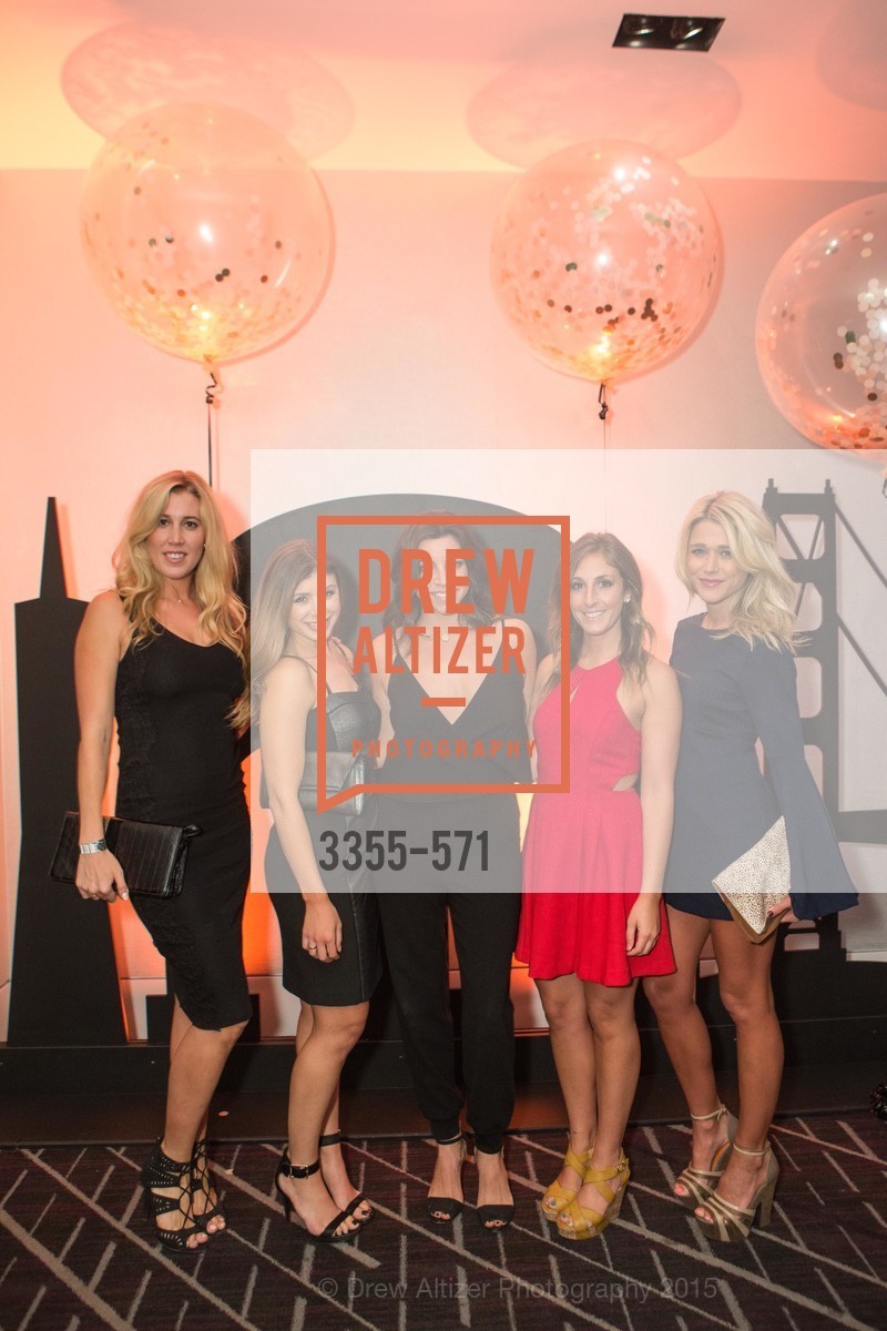 Kelly Connolly, Shira Peleg, Hannah Levin, Emily Hanks, Megan Ortisi, The 10th Annual San Francisco Social, W Hotel. 181 3rd St, November 21st, 2015, Photo #3355-571 Kelly Connolly, Shira Peleg, Hannah Levin, Emily Hanks, Megan Ortisi, Photo #3355-571