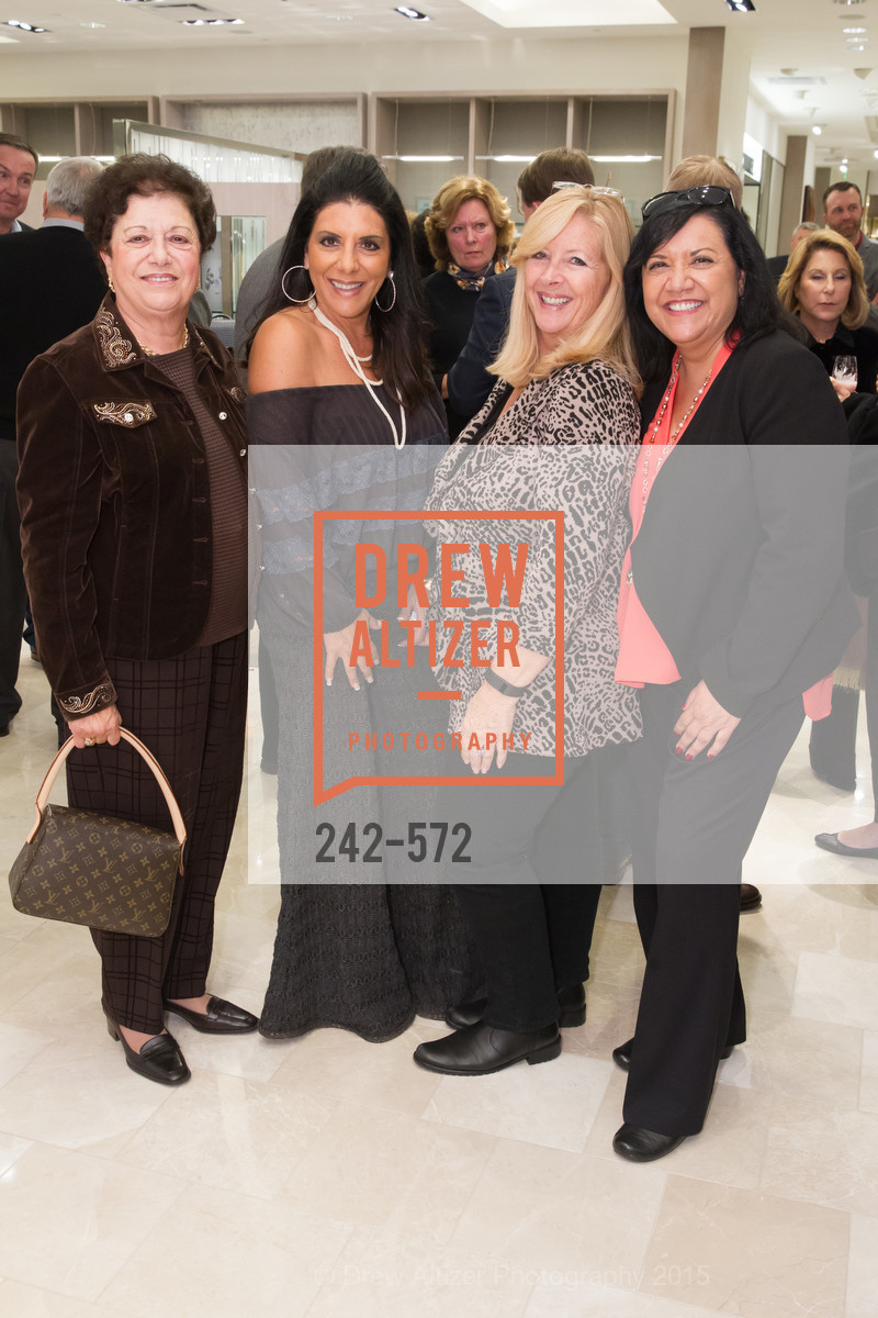 Nada Dudum, Sandy Dudum Bennett, Michelle Mckinney, Susie Dudum, Neiman Marcus Walnut Creek welcomes neighbors ROOFTOP and Teleferic Barcelona, Neiman Marcus. 1000 South Main Street, November 20th, 2015, Photo #242-572 Nada Dudum, Sandy Dudum Bennett, Michelle Mckinney, Susie Dudum, Photo #242-572