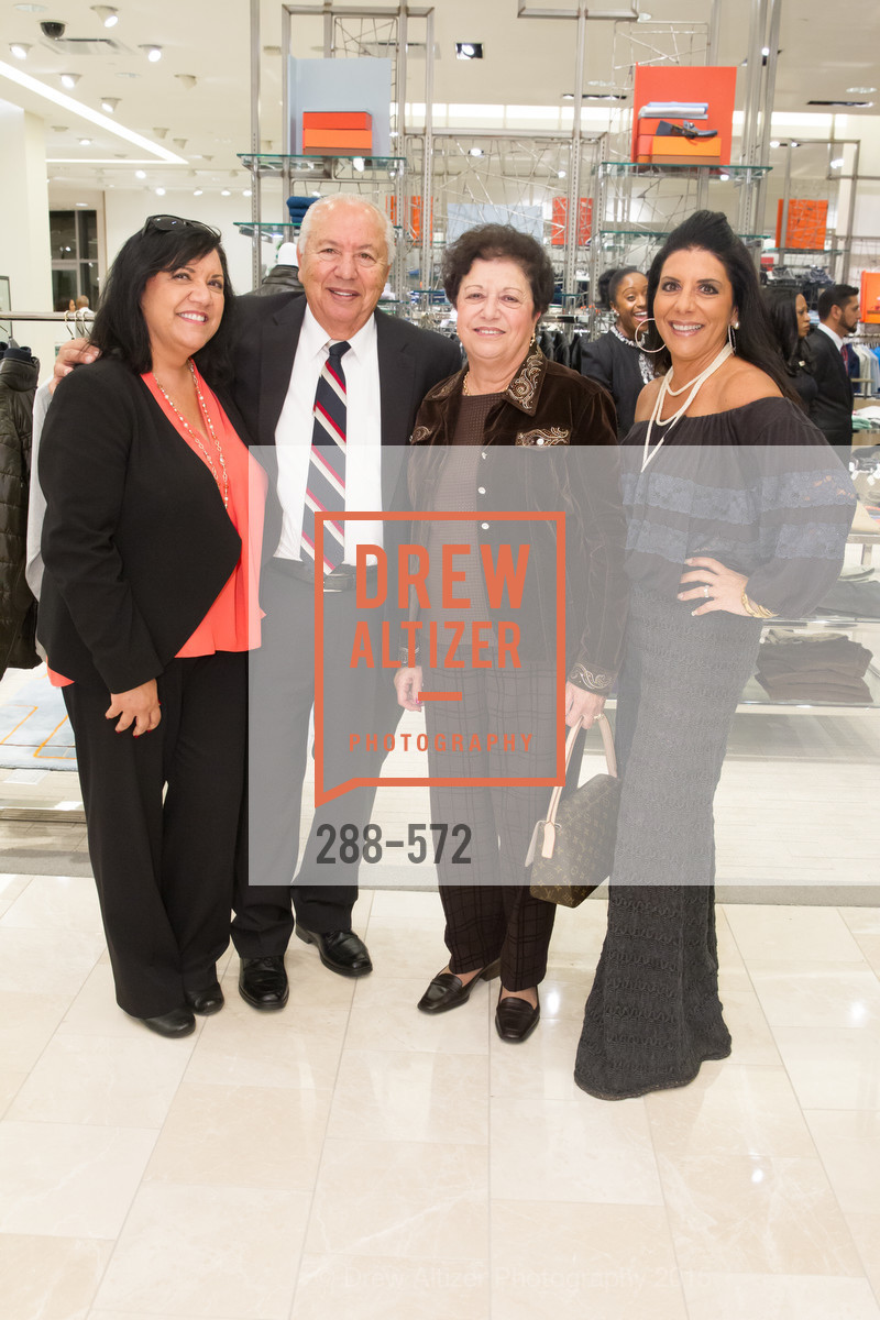 Susie Dudum, Rocky Dudum, Nada Dudum, Sandy Dudum Bennett, Neiman Marcus Walnut Creek welcomes neighbors ROOFTOP and Teleferic Barcelona, Neiman Marcus. 1000 South Main Street, November 20th, 2015, Photo #288-572 Susie Dudum, Rocky Dudum, Nada Dudum, Sandy Dudum Bennett, Photo #288-572
