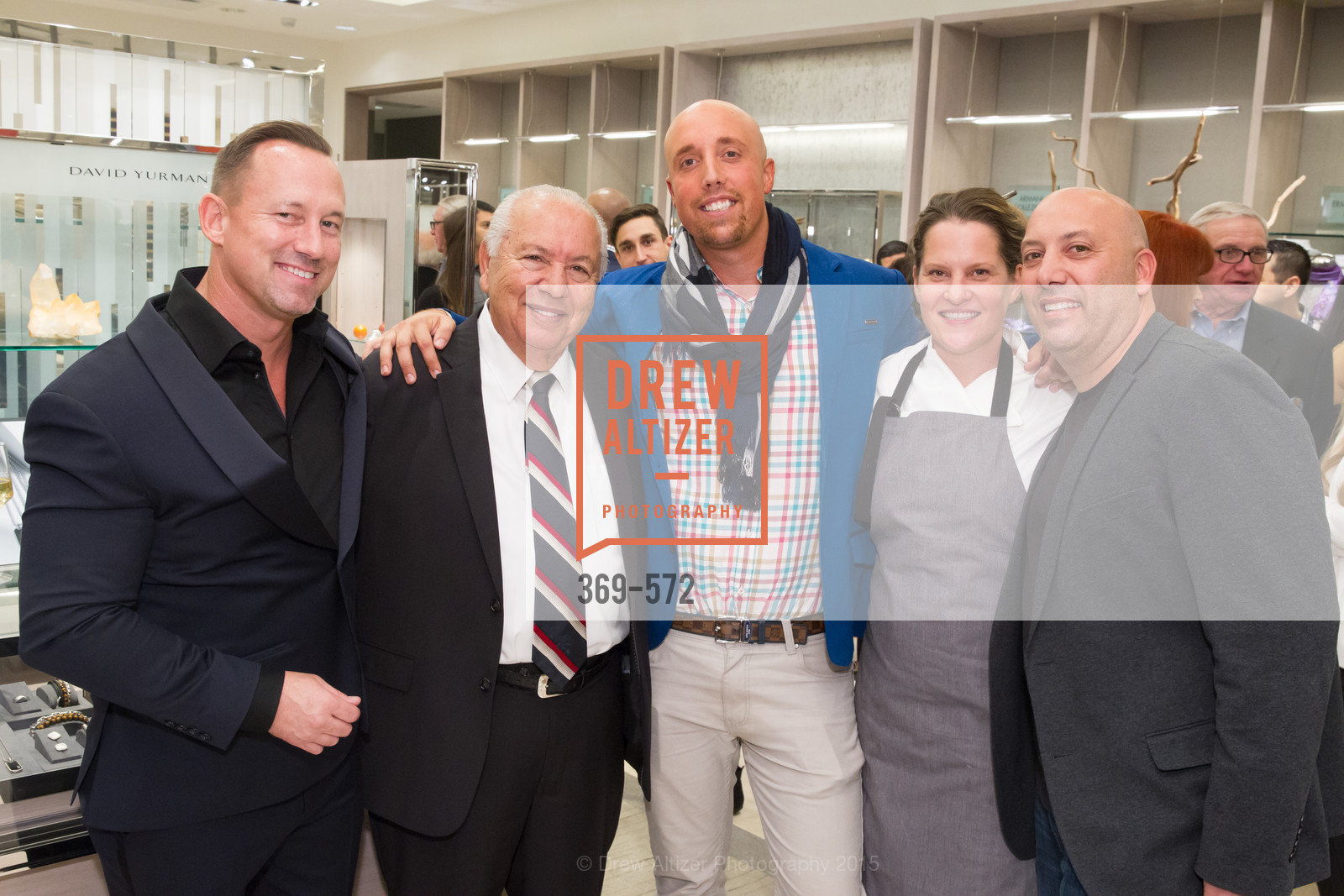 Jim Telford, Rocky Dudum, Xavi Padrosa, Justine Kelly, Jeff Dudum, Neiman Marcus Walnut Creek welcomes neighbors ROOFTOP and Teleferic Barcelona, Neiman Marcus. 1000 South Main Street, November 20th, 2015, Photo #369-572 Jim Telford, Rocky Dudum, Xavi Padrosa, Justine Kelly, Jeff Dudum, Photo #369-572