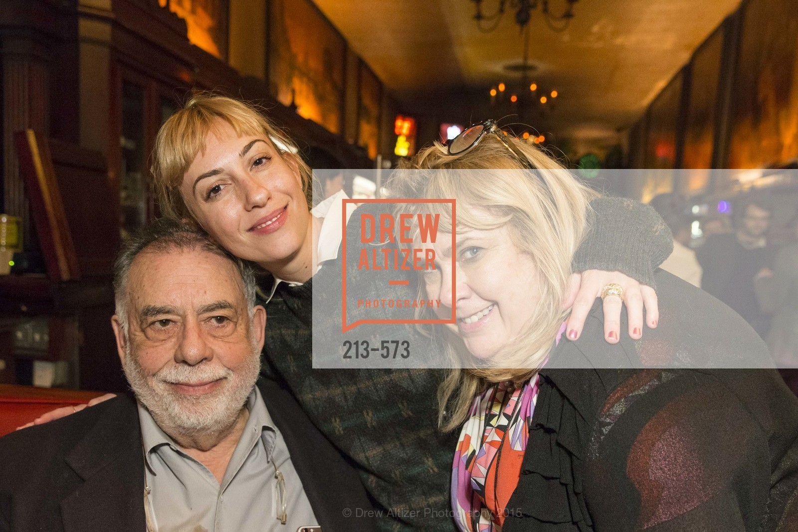 Francis Ford Coppola with Gia Coppola and Colleen Camp