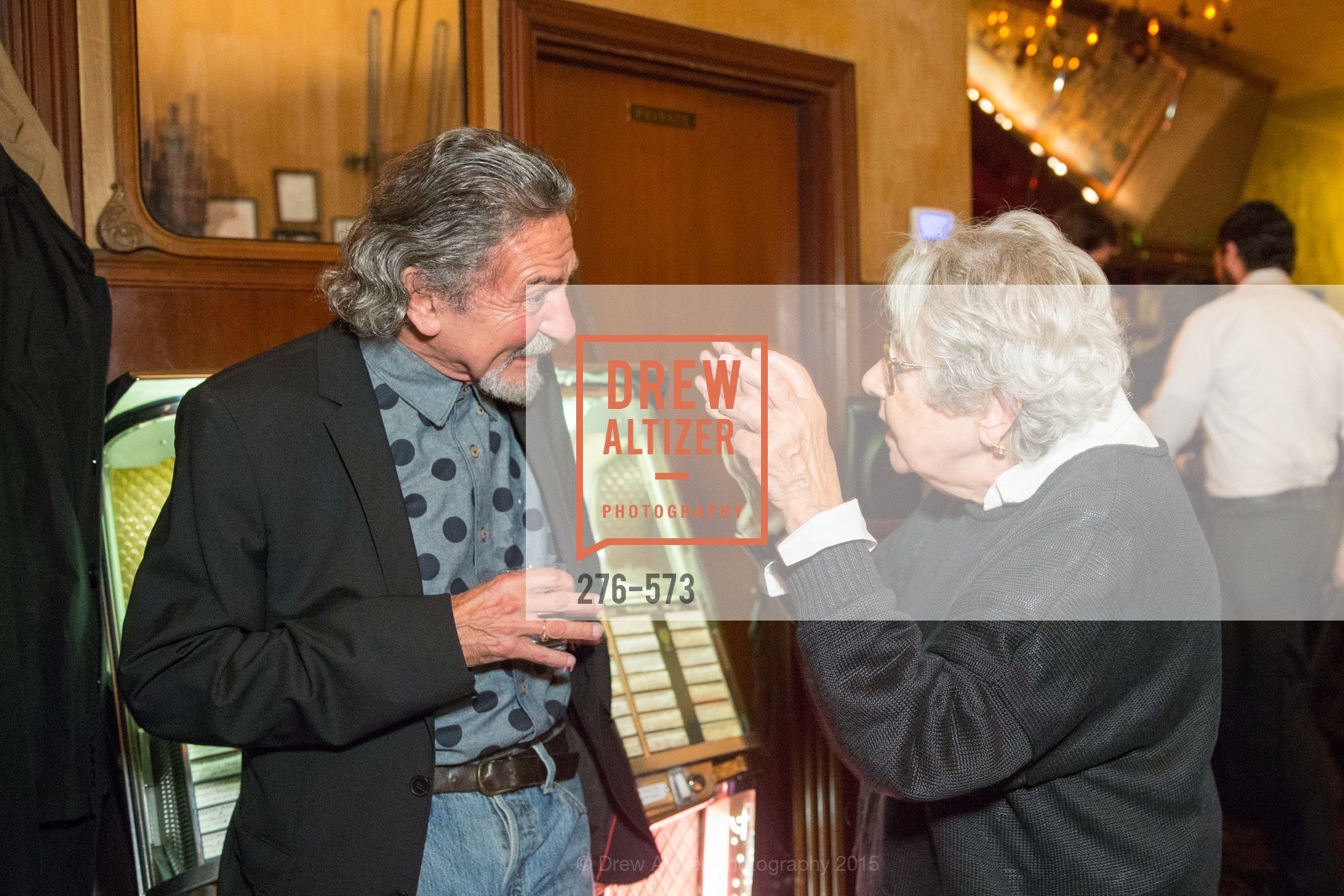 Don Novello, Jeanette Etheredge, The Big Short screening afterparty at Tosca, Tosca. 242 Columbus Ave, November 20th, 2015,Drew Altizer, Drew Altizer Photography, full-service agency, private events, San Francisco photographer, photographer california