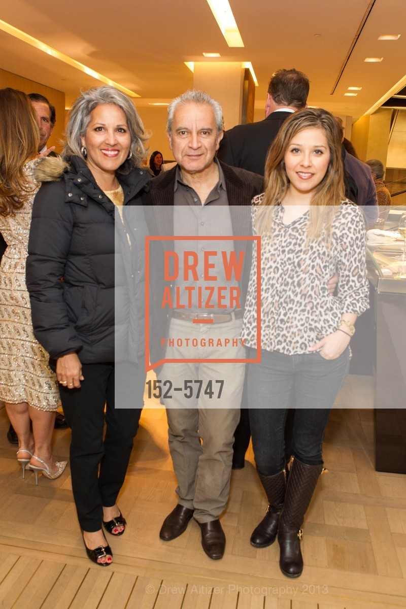 Patricia Monsalve, Jorge Castillo, Angela Romero, Birthday Celebration of ELISABETH THIERIOT at Bulgari San Francisco, US, April 18th, 2013, Photo #152-5747 Patricia Monsalve, Jorge Castillo, Angela Romero, Photo #152-5747