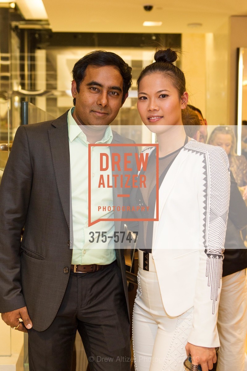 Gautam Goswami, Tam Nguyen, Birthday Celebration of ELISABETH THIERIOT at Bulgari San Francisco, US, April 18th, 2013, Photo #375-5747 Gautam Goswami, Tam Nguyen, Photo #375-5747