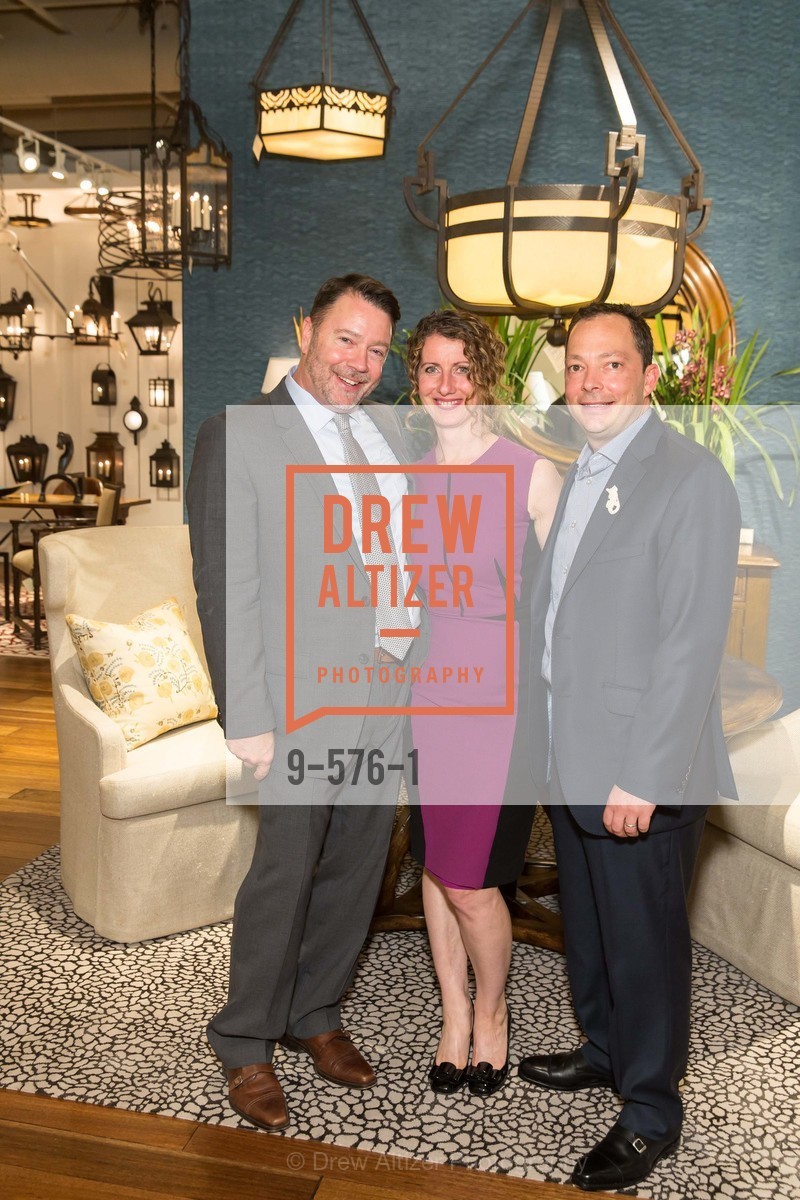 Jeff Holt, Kathleen Navarra, Peter West, SF FALL ANTIQUES SHOW Designer's Circle Cocktail Party at HEWN, US, Photo #9-576-1 Jeff Holt, Kathleen Navarra, Peter West, Photo #9-576-1