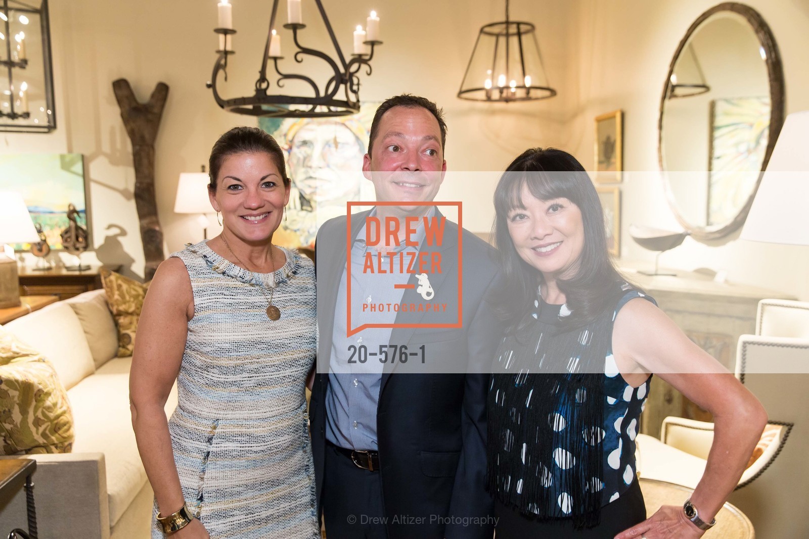 Allison Caccoma, Peter West, Rhonda Hirata, SF FALL ANTIQUES SHOW Designer's Circle Cocktail Party at HEWN, US, Photo #20-576-1 Allison Caccoma, Peter West, Rhonda Hirata, Photo #20-576-1