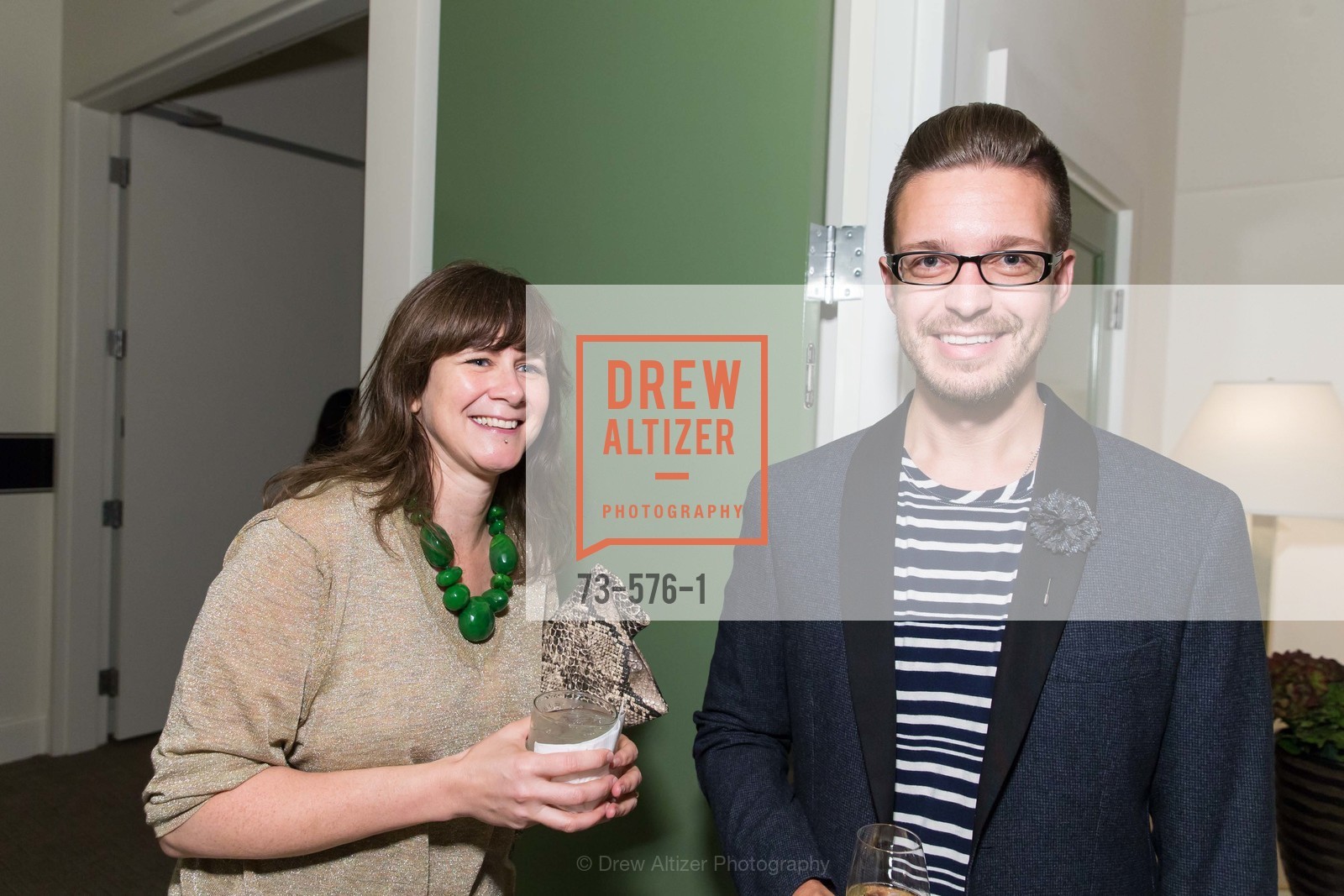 Jen Sharp, Aaron Hansen, SF FALL ANTIQUES SHOW Designer's Circle Cocktail Party at HEWN, US, Photo #73-576-1 Jen Sharp, Aaron Hansen, Photo #73-576-1