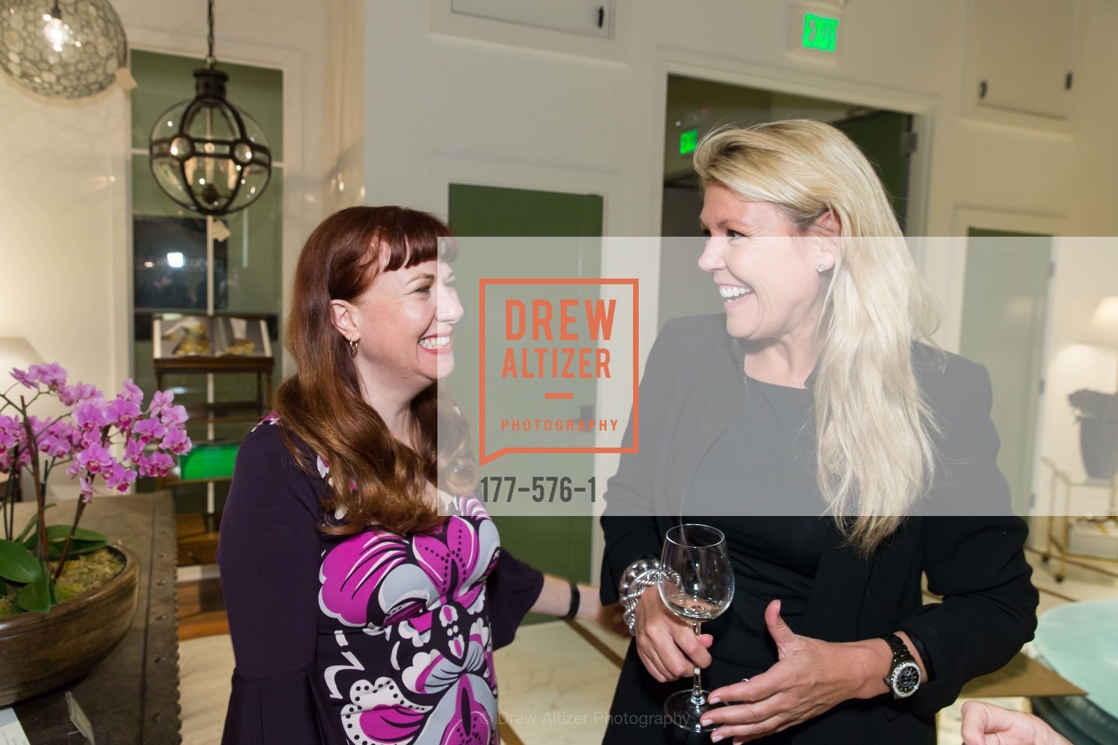 Carrie Swing, Catherine Macfee, SF FALL ANTIQUES SHOW Designer's Circle Cocktail Party at HEWN, US, September 23rd, 2014,Drew Altizer, Drew Altizer Photography, full-service agency, private events, San Francisco photographer, photographer california