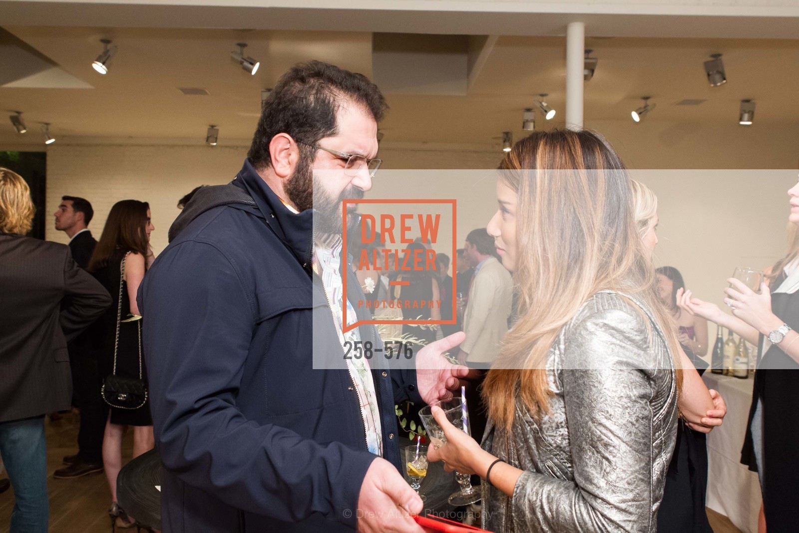 Shervin Pishevar, Evelyn Rusli, SF FALL ANTIQUES SHOW Designer's Circle Cocktail Party at HEWN, US, September 23rd, 2014,Drew Altizer, Drew Altizer Photography, full-service agency, private events, San Francisco photographer, photographer california