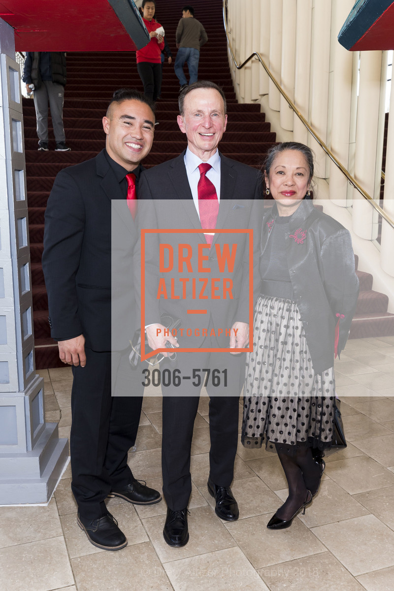 Grayson Houston, Craig Pedrey, Lydia Pedrey, SF Symphony Chinese New Year concert and Imperial Dinner 2018, Davies Symphony Hall. 201 Van Ness Avenue, February 24th, 2018, Photo #3006-5761 Grayson Houston, Craig Pedrey, Lydia Pedrey, Photo #3006-5761