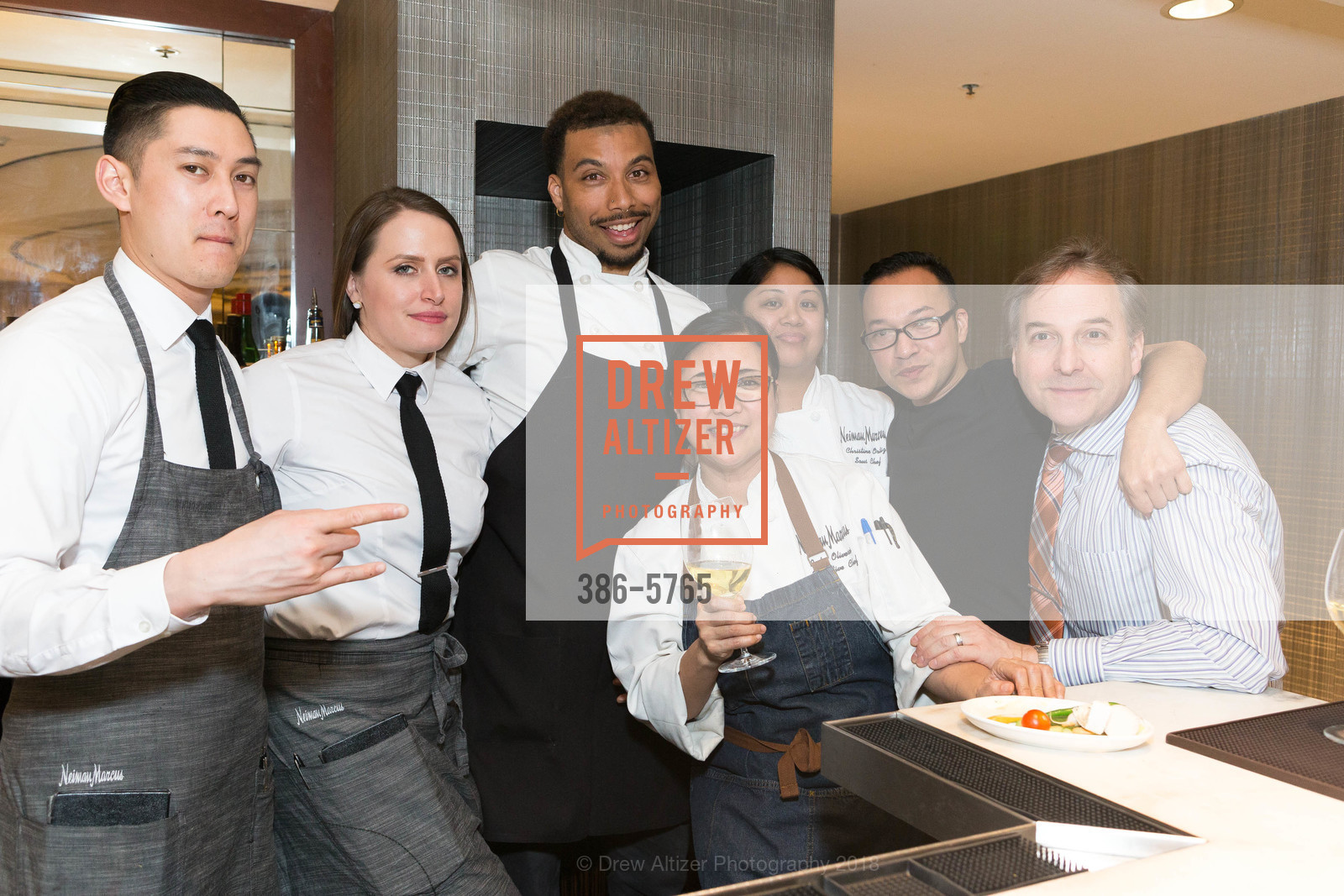 Sean Nguyen, Kaylee Ann Kennedy, Jared Woodman, Oliveros, Christine Ortiz, Robbie Martinez, John Burke, Neiman Marcus Hosts Farewell to Alan Morrell, Neiman Marcus. 150 Stockton Street, February 22nd, 2018, Photo #386-5765 Sean Nguyen, Kaylee Ann Kennedy, Jared Woodman, Oliveros, Christine Ortiz, Robbie Martinez, John Burke, Photo #386-5765
