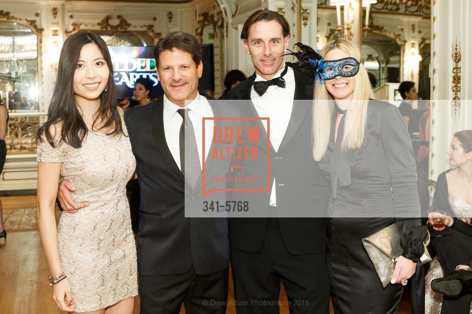 Selina Wang, Ted Hulbush, Paul Pelosi, Hope for Hearts Foundation Gilded Hearts Benefit 2018, Le Petit Trianon. 3800 Washington Street, February 24th, 2018, Photo #341-5768 Selina Wang, Ted Hulbush, Paul Pelosi, Photo #341-5768