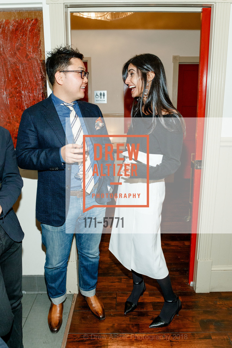 Takumi Kawahara, Shilpa Shah, Cuyana and Dwell Magazine for Marie Kondo Dinner, Central Kitchen. 3000 20th St, San Francisco, CA 94110, February 27th, 2018, Photo #171-5771 Takumi Kawahara, Shilpa Shah, Photo #171-5771