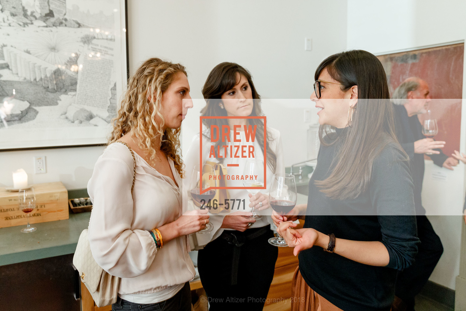 Ilana Stern, Samantha Bechtel, Karla Gallardo, Cuyana and Dwell Magazine for Marie Kondo Dinner, Central Kitchen. 3000 20th St, San Francisco, CA 94110, February 27th, 2018, Photo #246-5771 Ilana Stern, Samantha Bechtel, Karla Gallardo, Photo #246-5771