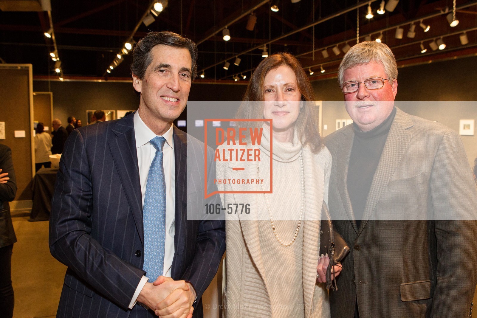Andrew Barnett, Claire Slaymaker, Rob Slaymaker, SFMOMA 2013 Art Auction Collectors’ Preview Party, US, February 28th, 2013, Photo #106-5776 Andrew Barnett, Claire Slaymaker, Rob Slaymaker, Photo #106-5776