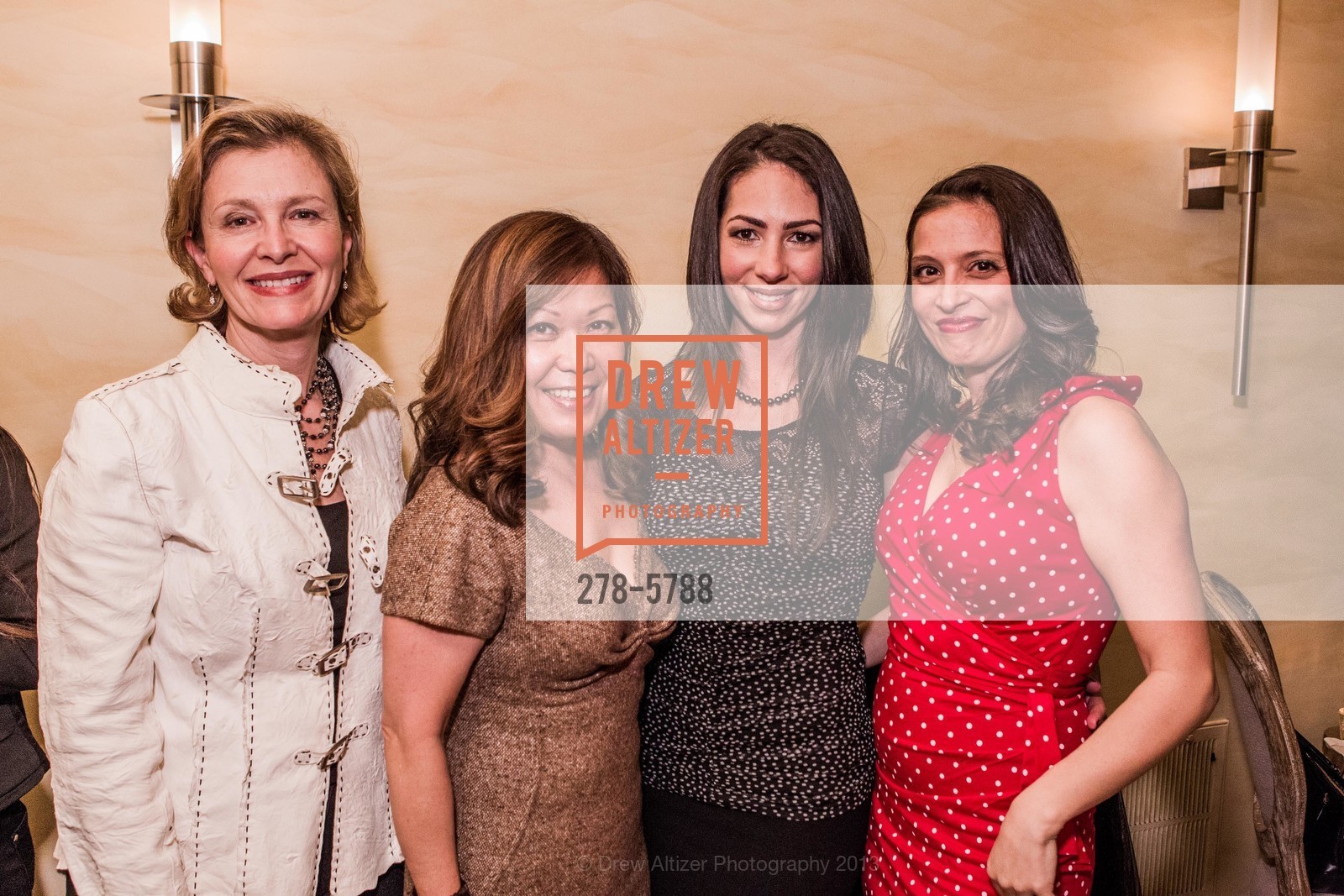 Kathy Gregory, Nanci Nishimura, Lori Jabagchourian, Wafa Bezdjian, Terracotta Warriors Launch Party, US, January 30th, 2013, Photo #278-5788 Kathy Gregory, Nanci Nishimura, Lori Jabagchourian, Wafa Bezdjian, Photo #278-5788